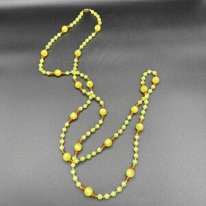 Moonglow Cateye 1970s Beaded Necklace Long